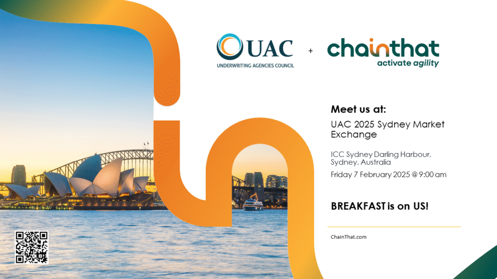 We’re back at the Underwriting Agencies Council (UAC) Sydney Market Exchangee