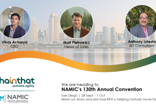 ChainThat team is heading to the NAMIC 130th Annual Convention in San Diego